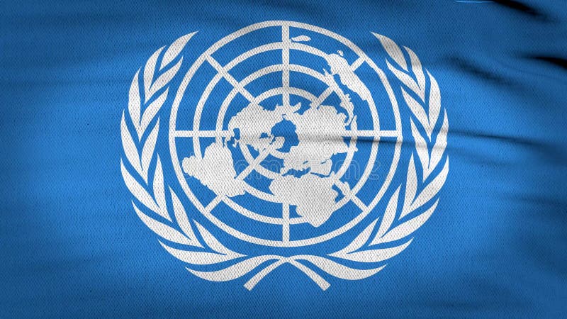 United Nations Circular Flag Loop - Realistic 4K Flag Waving in the ...