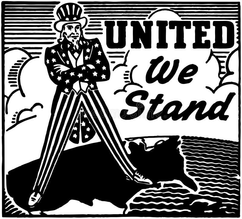 United we stand stock illustration. Illustration of background 20994478