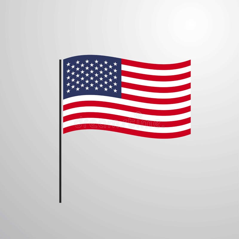 United States of America waving Flag