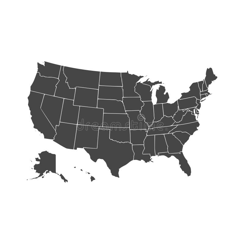 United States of American Map vector illustration United States of American Map vector illustration