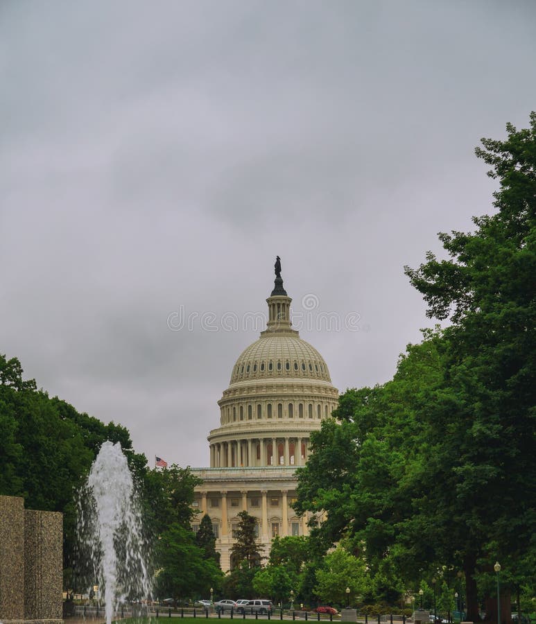 United States Capitol Building before sunset, Washington DC, USA. stock photo United States Capitol Building before sunset, Washington DC, USA. stock photo