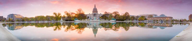 The United States Capitol building in Washington DC stock photography
