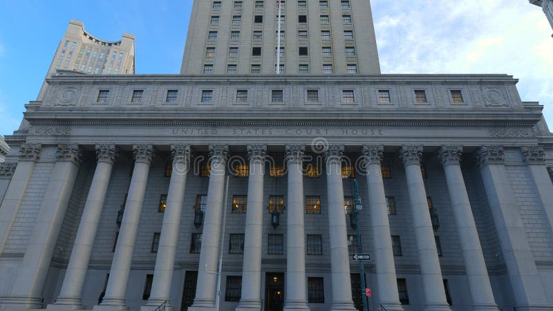 United States Court House in New York Street Photography Stock Photo United States Court House in New York Street Photography Stock Photo