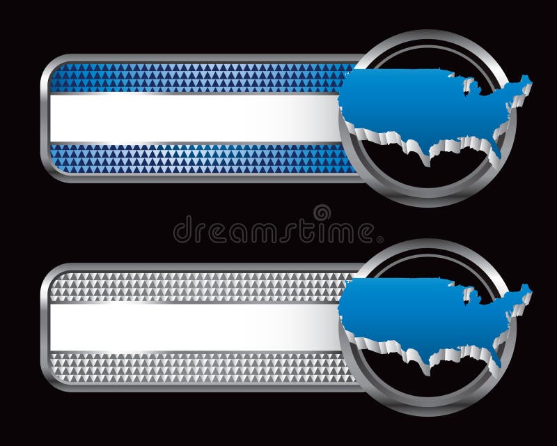 United states icon specialized banners royalty free illustration