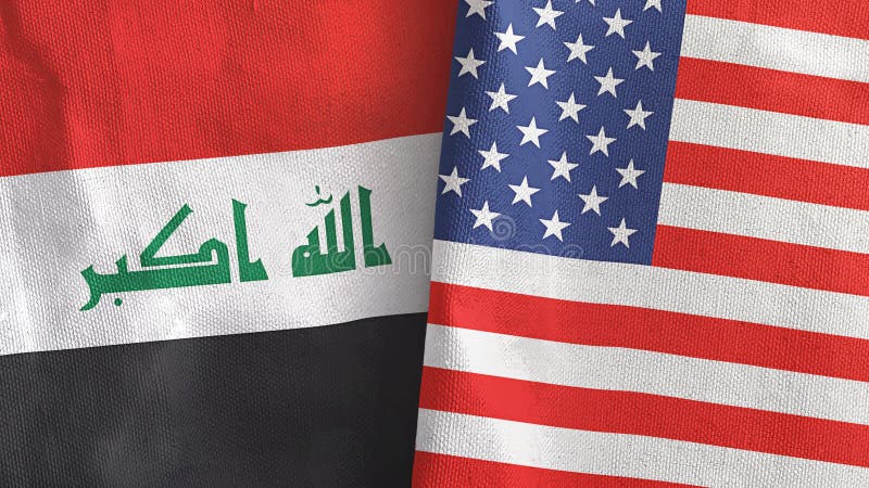 American & Iraq Flags Pin 1