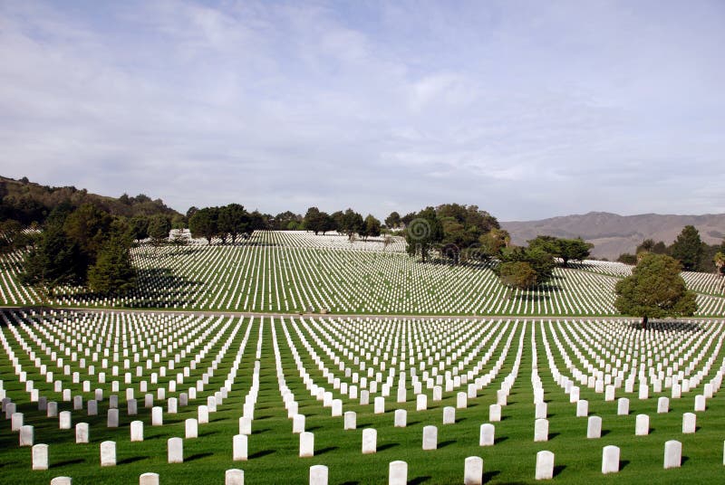 United States National Cemetery stock image