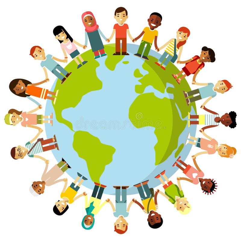 hands around earth clipart