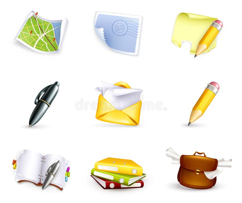 Universal icon set, high quality royalty free illustration