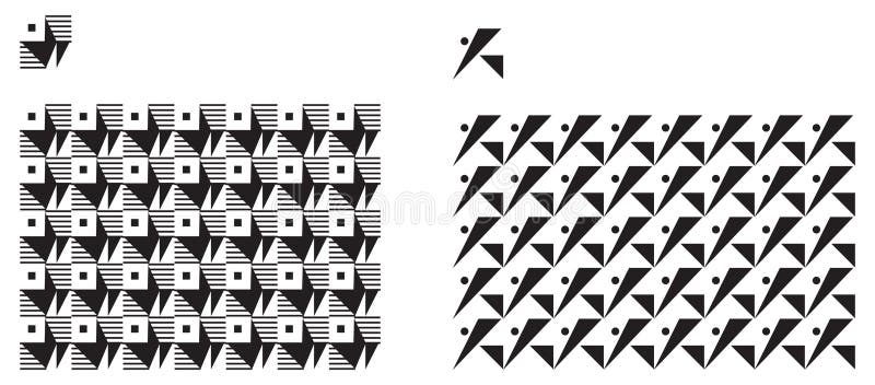 Universal various geometric seamless pattern stock illustration Universal various geometric seamless pattern stock illustration