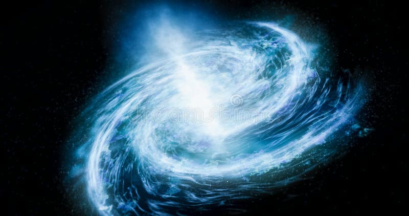 Universe scene with stars and galaxies in deep space showing the beauty of space exploration ilustration royalty free illustration