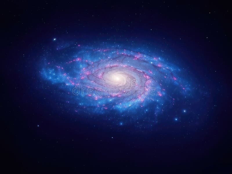 Universe space view, solar system vector illustration