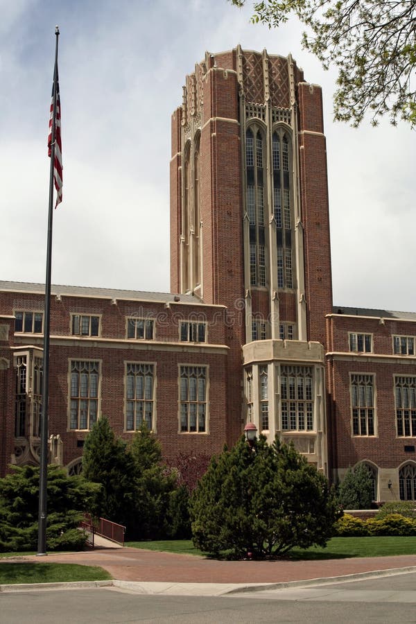 Universidad de Denver imagen de archivo editorial. Imagen de exterior