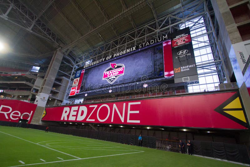 Universidad de los Arizona Cardinals de la zona del rojo de Phoenix imagen de archivo libre de regalías Universidad de los Arizona Cardinals de la zona del rojo de Phoenix imagen de archivo libre de regalías