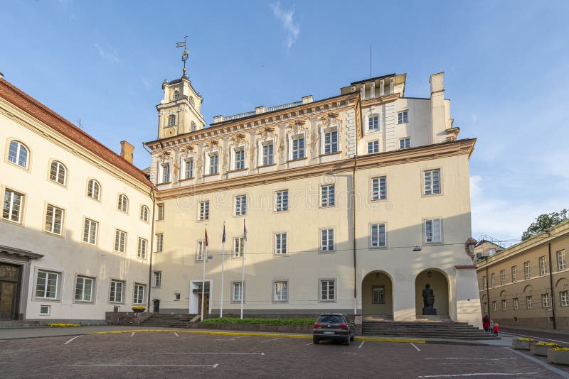 A universidade de Vilnius foto de stock A universidade de Vilnius foto de stock