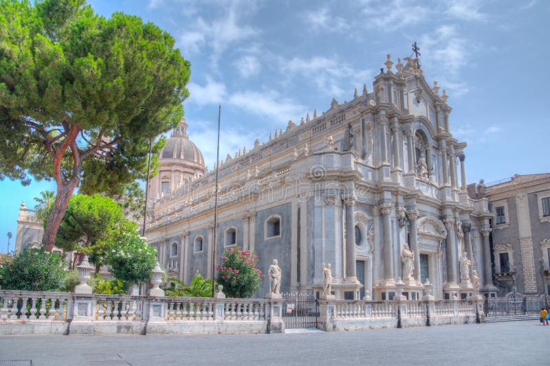 Universita Degli Studi Di Catania Building In Sicily Italy Editorial