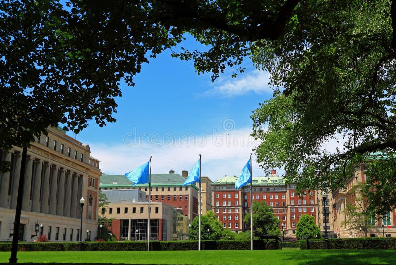 Universitaire New York de Stadscampus van Colombia royalty-vrije stock foto's Universitaire New York de Stadscampus van Colombia royalty-vrije stock foto's