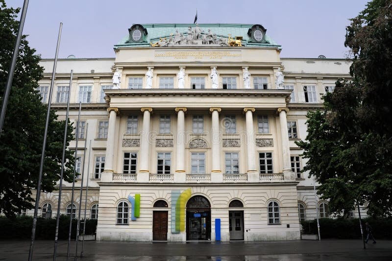 Technical University Of Vienna Stock Photo - Image of landmark ...