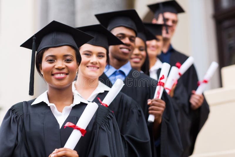 Graduates University Building Stock Image Image Of Education