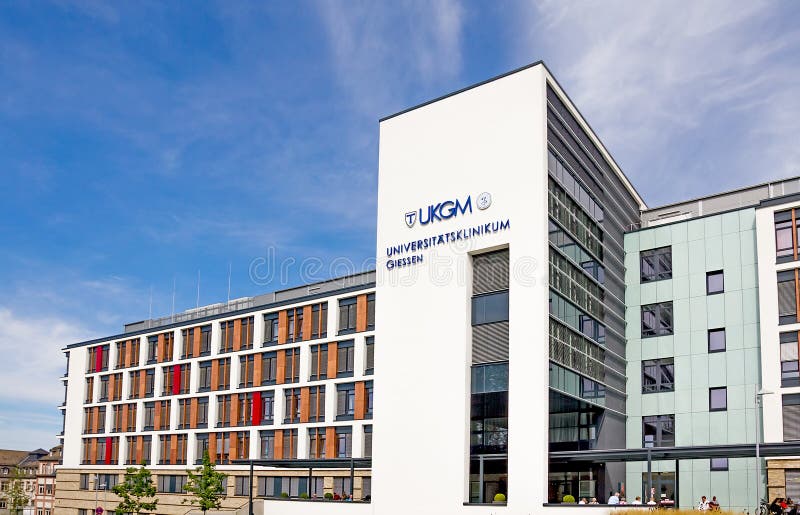Giessen, Germany, September 2, 2012: New building of University Hospital Giessen and Marburg in Giessen, Hesse, Germany