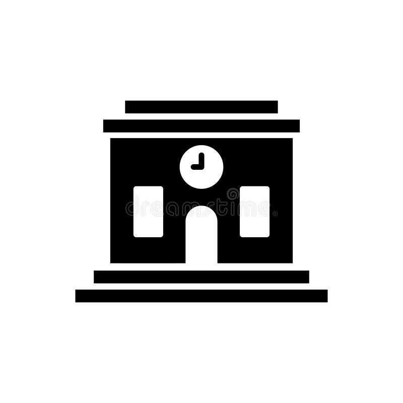 University icon flat vector template design trendy royalty free illustration