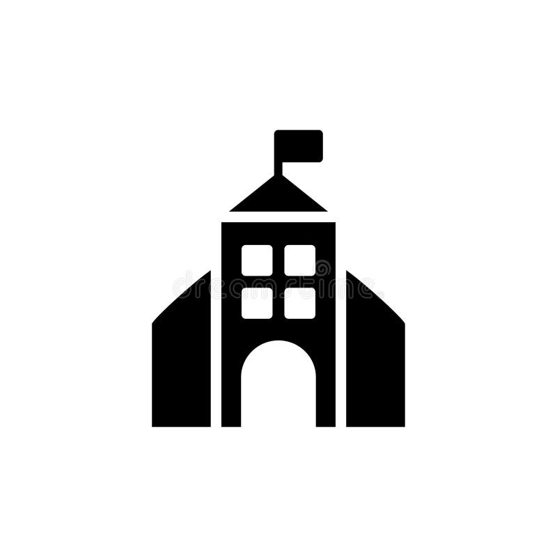 University icon flat vector template design trendy stock illustration