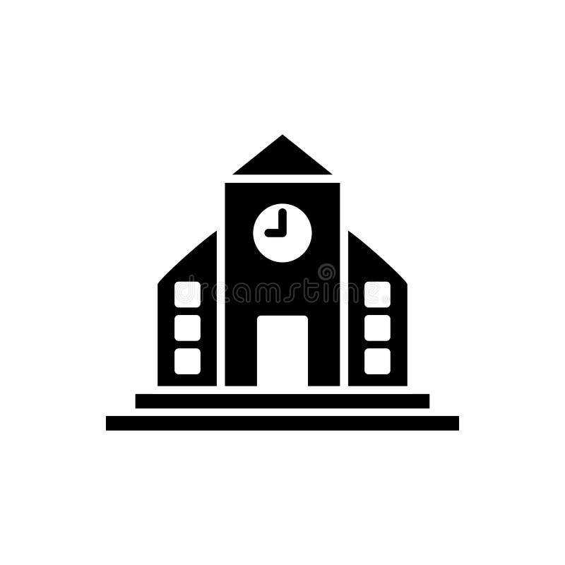 University icon flat vector template design trendy stock illustration