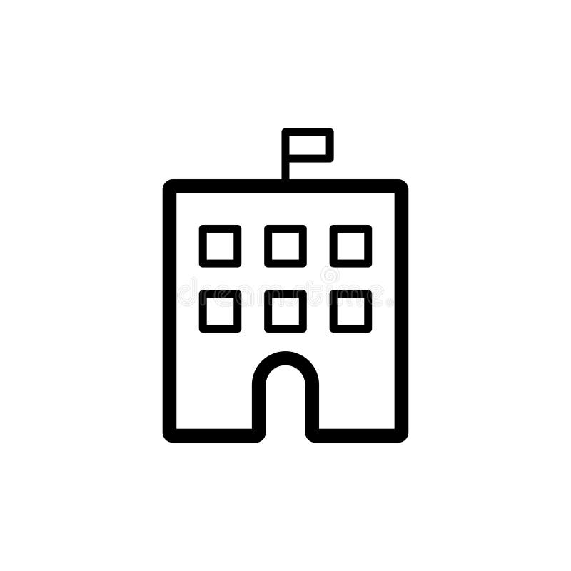 University icon flat vector template design trendy vector illustration