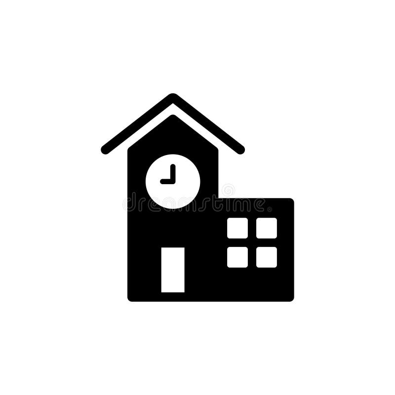 University icon flat vector template design trendy royalty free illustration