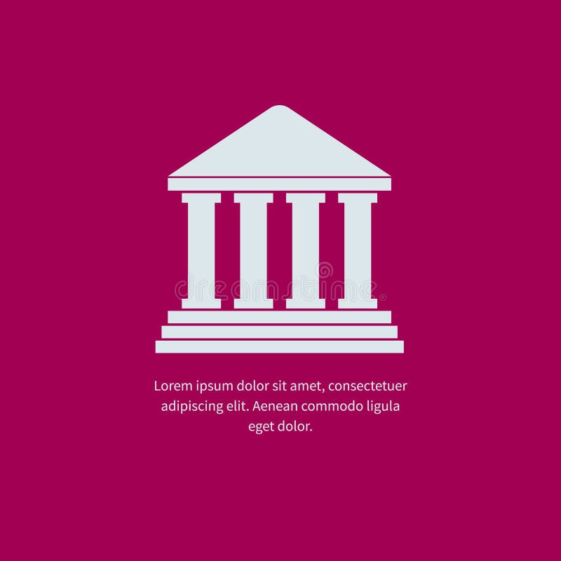 University Icon illustration royalty free illustration