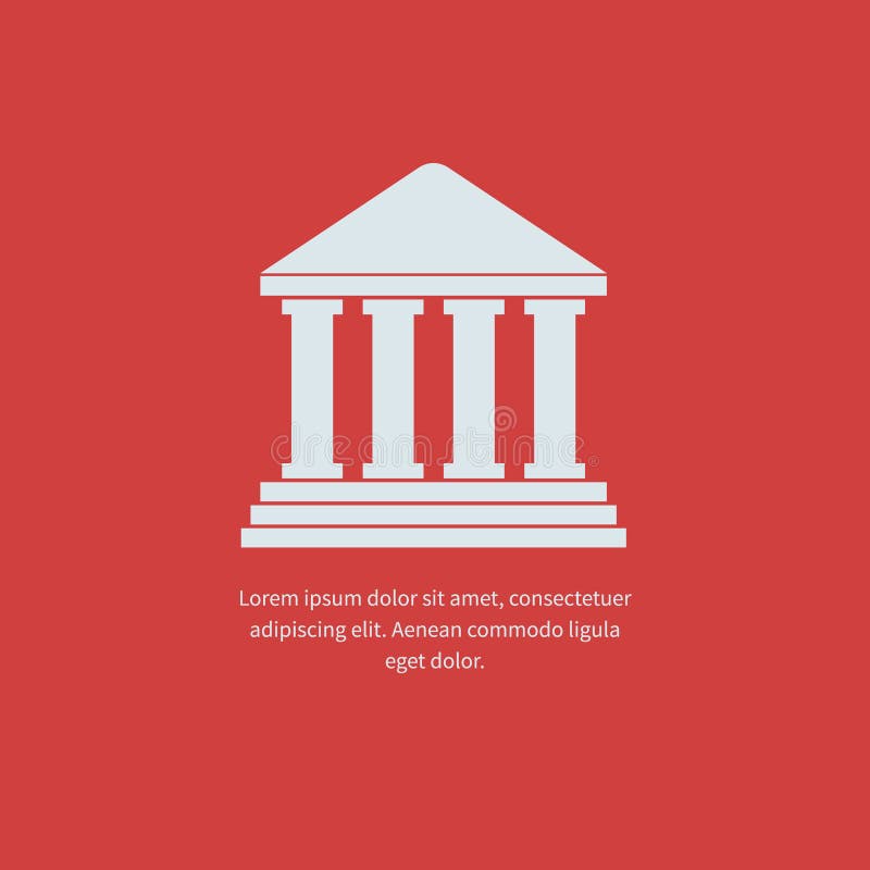 University Icon illustration stock illustration