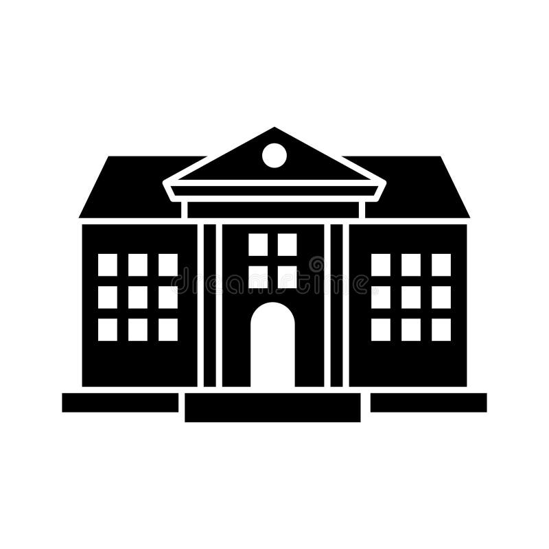 University icon vector design template basic RGB royalty free illustration