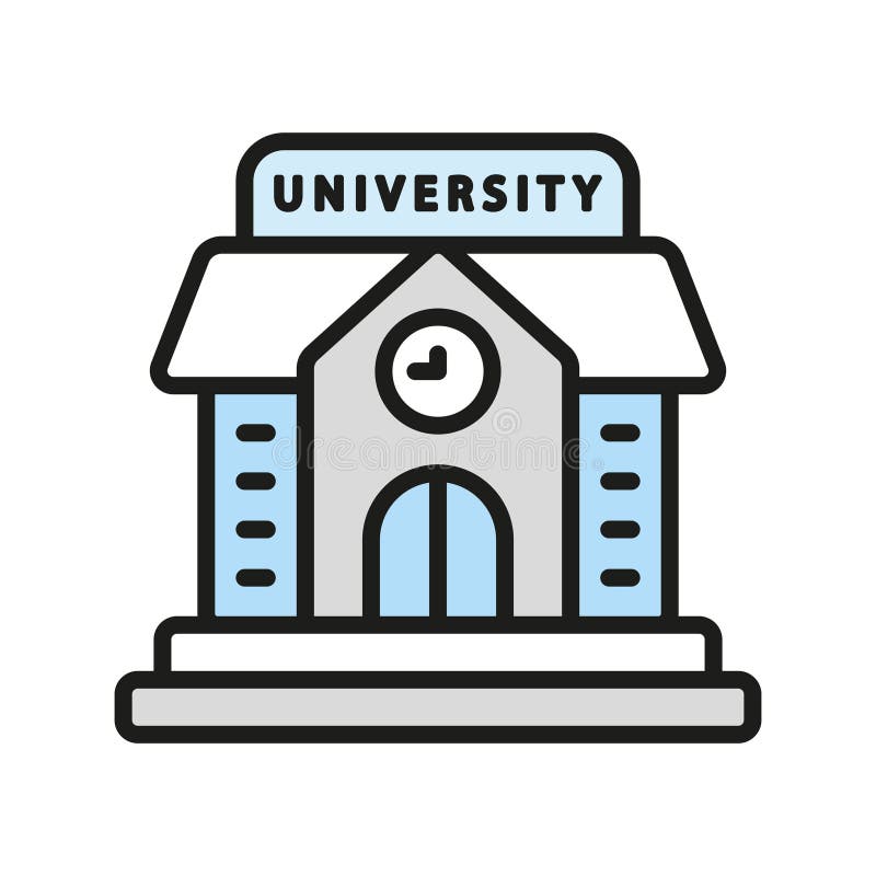 University icon vector design templates simple and modern stock illustration