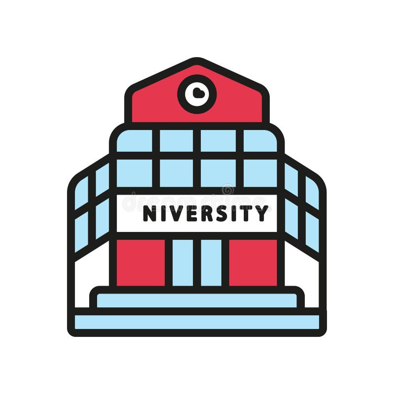 University icon vector design templates simple and modern stock illustration