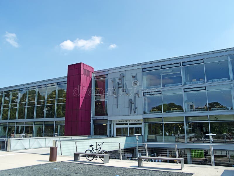 Front view of the Students´ House in Marburg, Germany. Front view of the Students´ House in Marburg, Germany