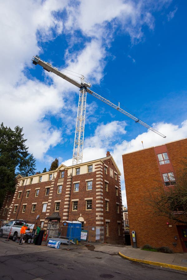 University of Oregon Construction Editorial Photo Image of