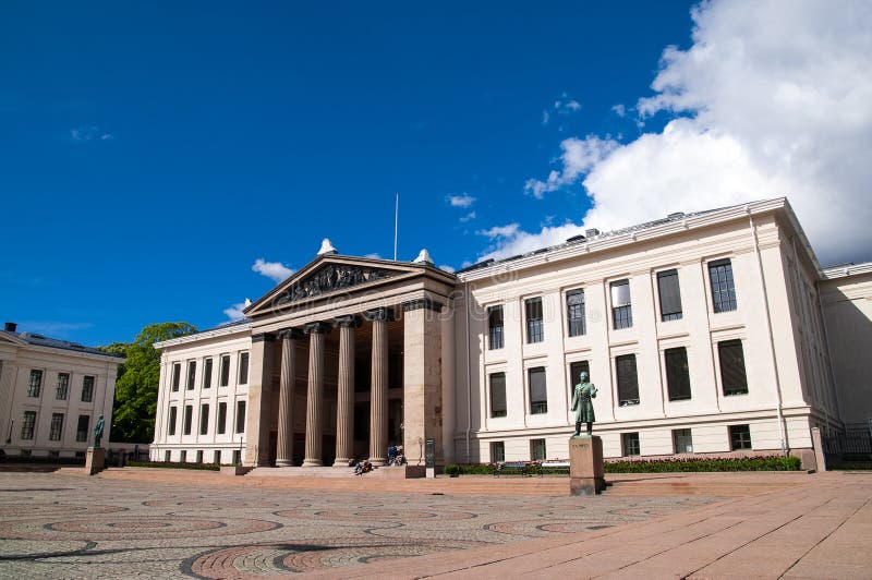 University of Oslo, square stock photo. Image of education - 46102204