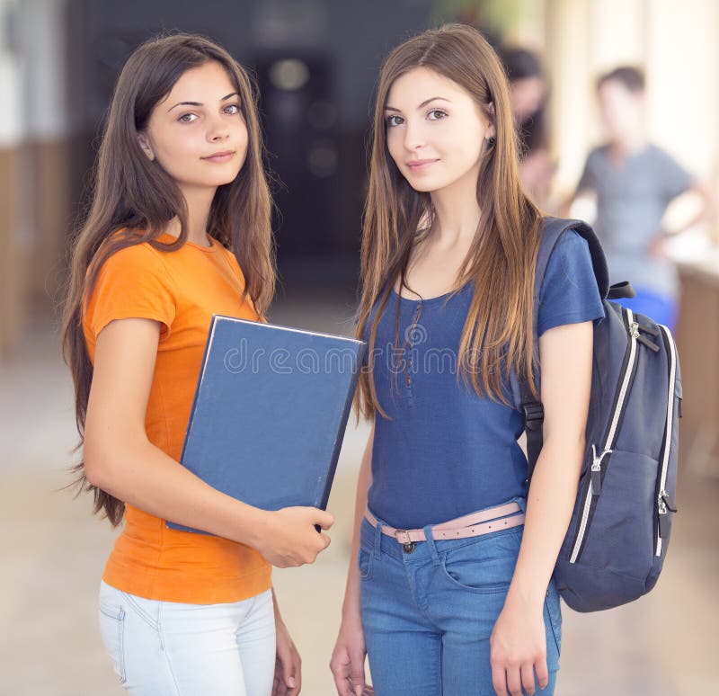 University students stock photo