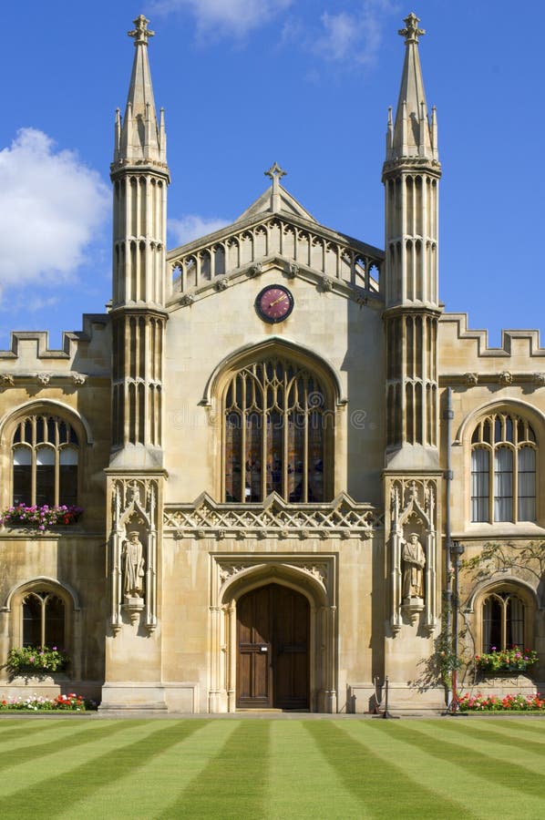 Università di Cambridge, Corpus Christi (corpo della C fotografia stock Università di Cambridge, Corpus Christi (corpo della C fotografia stock