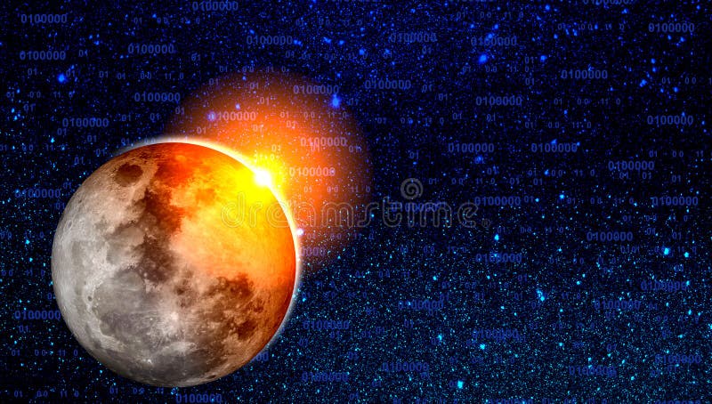 Universumgalaxienebelflecksterne und -planeten Technologie-Konzept-Hintergrund stock abbildung Universumgalaxienebelflecksterne und -planeten Technologie-Konzept-Hintergrund stock abbildung