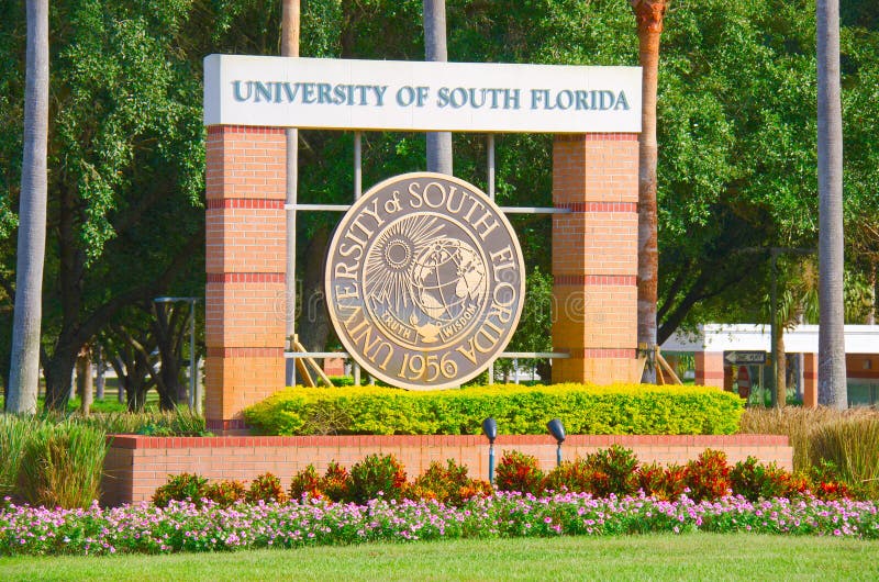 Uniwersytet Południowy Floryda kampusu wejścia znak