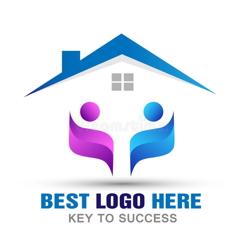 A união do cuidado da família dirige junto o ícone do logotipo dos povos no fundo branco ilustração royalty free A união do cuidado da família dirige junto o ícone do logotipo dos povos no fundo branco ilustração royalty free