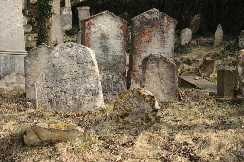 Unkempt graveyard or cemetery