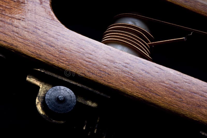 Unkempt guitar stock photo