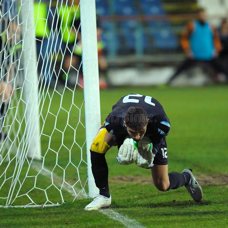 Unknown Football Player Enjoys After Scoring A Goal