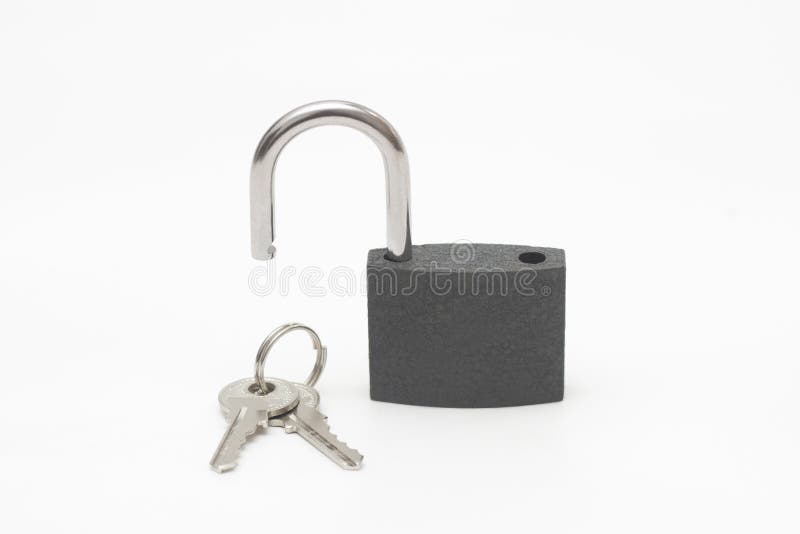 Lock & Unlock Padlock stock image. Image of unlocked 46146109