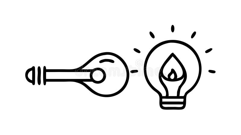 Unlocking Solutions: Key Lightbulb for Creative Breakthroughs, vector design Generative AI stock illustration