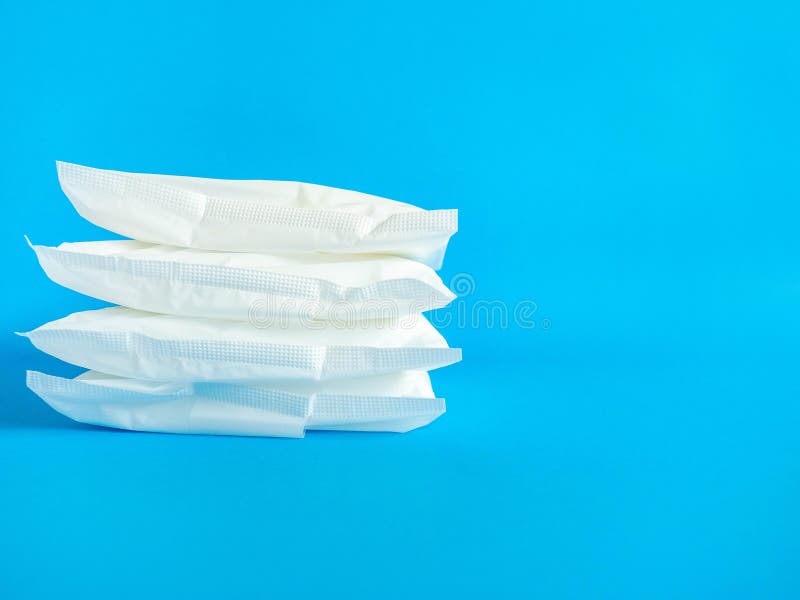 Used Sanitary Pad On Pink Background, Space For Text Stock Photo, Picture  and Royalty Free Image. Image 141438970.