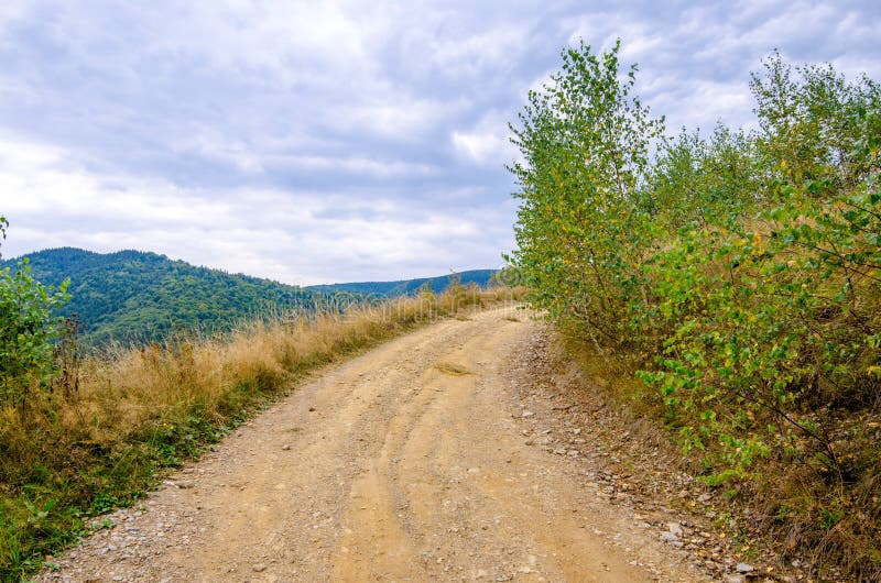 Unpaved rural road royalty free stock photo Unpaved rural road royalty free stock photo