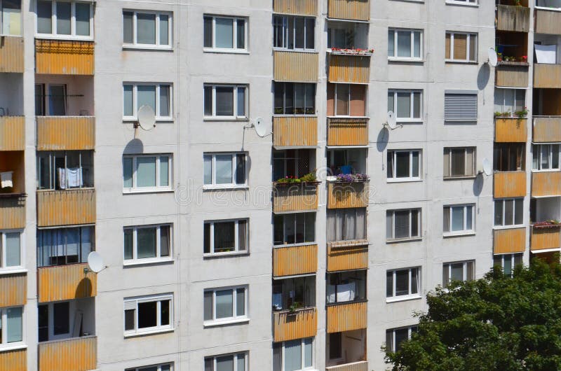 Unrenovated Soviet-era Residential High-rise Buildings in Petrzalka ...