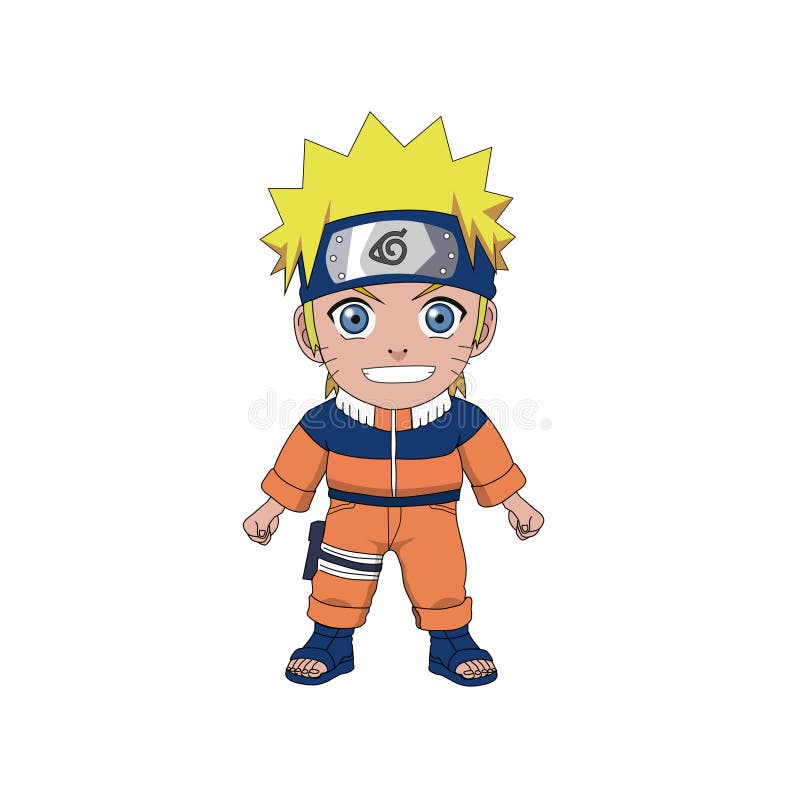 Uns Desenhos Animados Naruto Do Vetor Ilustração do Vetor - Ilustração de  pintor, menino: 154661926